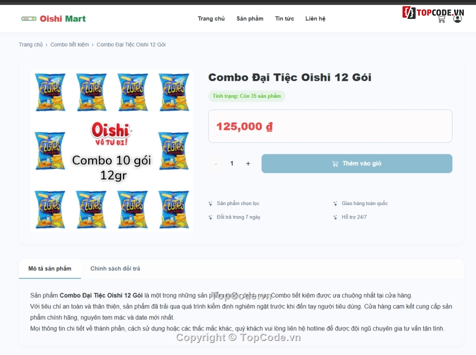 bán hàng,web bán hàng,oishi